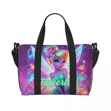 Load image into Gallery viewer, Custom Tinker Bell Stitch Wallpaper Tote Bag Women Large Capacity Beach Gym Travel Bags