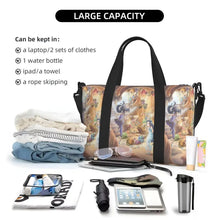 Load image into Gallery viewer, Custom Tinker Bell Stitch Wallpaper Tote Bag Women Large Capacity Beach Gym Travel Bags