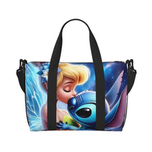 Load image into Gallery viewer, Custom Tinker Bell Stitch Wallpaper Tote Bag Women Large Capacity Beach Gym Travel Bags