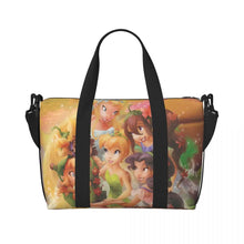 Load image into Gallery viewer, Custom Tinker Bell Stitch Wallpaper Tote Bag Women Large Capacity Beach Gym Travel Bags