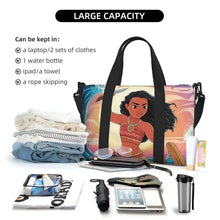 Load image into Gallery viewer, Custom Moana Tote Bag for Women Big Capacity Beach Gym Travel Bags