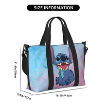 Load image into Gallery viewer, Custom Large SLilo And Stitch Cartoon Tote Bag Women Anime Shopping Shoulder Beach Gym Travel Bag