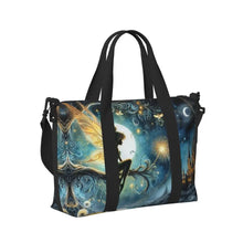 Load image into Gallery viewer, Custom Tinker Bell Stitch Wallpaper Tote Bag Women Large Capacity Beach Gym Travel Bags