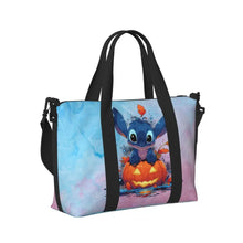 Load image into Gallery viewer, Custom Large SLilo And Stitch Cartoon Tote Bag Women Anime Shopping Shoulder Beach Gym Travel Bag