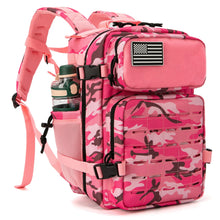 Load image into Gallery viewer, 25L/45L Tactical Backpack for Women/men Outdoor Hiking Laser Cut Molle Daypack School Bag Gym Rucksack with Dual Cup Holder