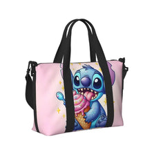 Load image into Gallery viewer, Custom Large SLilo And Stitch Cartoon Tote Bag Women Anime Shopping Shoulder Beach Gym Travel Bag