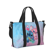 Load image into Gallery viewer, Custom Large SLilo And Stitch Cartoon Tote Bag Women Anime Shopping Shoulder Beach Gym Travel Bag