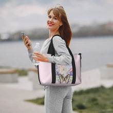 Load image into Gallery viewer, Custom Tinker Bell Stitch Wallpaper Tote Bag Women Large Capacity Beach Gym Travel Bags