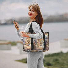 Load image into Gallery viewer, Custom Tinker Bell Stitch Wallpaper Tote Bag Women Large Capacity Beach Gym Travel Bags