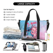 Load image into Gallery viewer, Custom Large SLilo And Stitch Cartoon Tote Bag Women Anime Shopping Shoulder Beach Gym Travel Bag