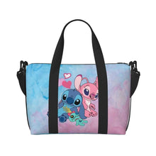 Load image into Gallery viewer, Custom Large SLilo And Stitch Cartoon Tote Bag Women Anime Shopping Shoulder Beach Gym Travel Bag