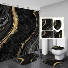 Load image into Gallery viewer, 4 PCS Flower Shower Curtain Set