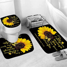 Load image into Gallery viewer, 4 PCS Flower Shower Curtain Set