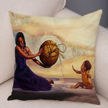 Load image into Gallery viewer, Pillowcase African men and women pillowcase decoration cartoon super dad cushion cover suitable for sofa car home