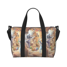 Load image into Gallery viewer, Custom Tinker Bell Stitch Wallpaper Tote Bag Women Large Capacity Beach Gym Travel Bags