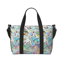 Load image into Gallery viewer, Custom Tinker Bell Stitch Wallpaper Tote Bag Women Large Capacity Beach Gym Travel Bags