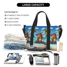 Load image into Gallery viewer, Custom Moana Tote Bag for Women Big Capacity Beach Gym Travel Bags