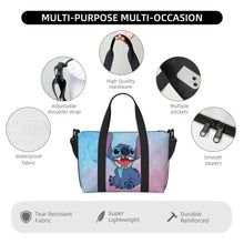 Load image into Gallery viewer, Custom Large SLilo And Stitch Cartoon Tote Bag Women Anime Shopping Shoulder Beach Gym Travel Bag