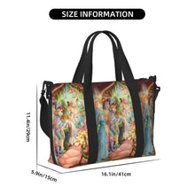 Load image into Gallery viewer, Custom Tinker Bell Stitch Wallpaper Tote Bag Women Large Capacity Beach Gym Travel Bags