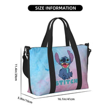 Load image into Gallery viewer, Custom Large SLilo And Stitch Cartoon Tote Bag Women Anime Shopping Shoulder Beach Gym Travel Bag