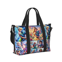Load image into Gallery viewer, Custom Tinker Bell Stitch Wallpaper Tote Bag Women Large Capacity Beach Gym Travel Bags