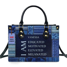 Load image into Gallery viewer, African Girl Print Leather Handbag for Black Women Fashion Top-handle Tote High Quality Luxury Shoulder Purse Shopping Messenger