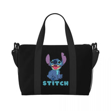 Load image into Gallery viewer, Custom Large SLilo And Stitch Cartoon Tote Bag Women Anime Shopping Shoulder Beach Gym Travel Bag