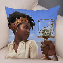 Load image into Gallery viewer, Pillowcase African men and women pillowcase decoration cartoon super dad cushion cover suitable for sofa car home