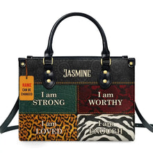 Load image into Gallery viewer, African Girl Print Leather Handbag for Black Women Fashion Top-handle Tote High Quality Luxury Shoulder Purse Shopping Messenger
