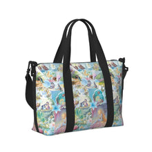 Load image into Gallery viewer, Custom Tinker Bell Stitch Wallpaper Tote Bag Women Large Capacity Beach Gym Travel Bags