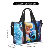 Load image into Gallery viewer, Custom Tinker Bell Stitch Wallpaper Tote Bag Women Large Capacity Beach Gym Travel Bags
