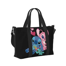 Load image into Gallery viewer, Custom Large SLilo And Stitch Cartoon Tote Bag Women Anime Shopping Shoulder Beach Gym Travel Bag