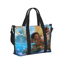 Load image into Gallery viewer, Custom Moana Tote Bag for Women Big Capacity Beach Gym Travel Bags