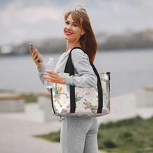 Load image into Gallery viewer, Custom Tinker Bell Stitch Wallpaper Tote Bag Women Large Capacity Beach Gym Travel Bags