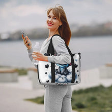 Load image into Gallery viewer, Custom Large SLilo And Stitch Cartoon Tote Bag Women Anime Shopping Shoulder Beach Gym Travel Bag