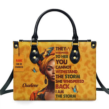 Load image into Gallery viewer, African Girl Print Leather Handbag for Black Women Fashion Top-handle Tote High Quality Luxury Shoulder Purse Shopping Messenger