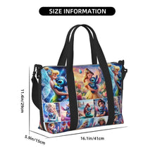 Load image into Gallery viewer, Custom Tinker Bell Stitch Wallpaper Tote Bag Women Large Capacity Beach Gym Travel Bags