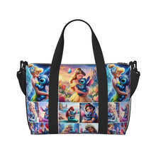 Load image into Gallery viewer, Custom Tinker Bell Stitch Wallpaper Tote Bag Women Large Capacity Beach Gym Travel Bags