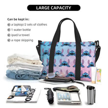 Load image into Gallery viewer, Custom Large SLilo And Stitch Cartoon Tote Bag Women Anime Shopping Shoulder Beach Gym Travel Bag
