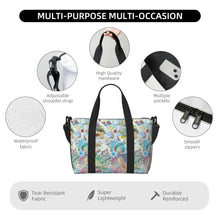 Load image into Gallery viewer, Custom Tinker Bell Stitch Wallpaper Tote Bag Women Large Capacity Beach Gym Travel Bags
