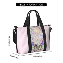 Load image into Gallery viewer, Custom Tinker Bell Stitch Wallpaper Tote Bag Women Large Capacity Beach Gym Travel Bags