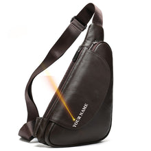 Load image into Gallery viewer, WESTAL Men Shoulder Bag Genuine Leather Chest Pack Man Sling Messenger Bags Small Crossbody Bags Side Bags