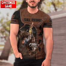 Load image into Gallery viewer, Rodeo Bull Riding Cowboy 3DPrint Casual Streetwear T-Shirts