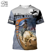 Load image into Gallery viewer, Rodeo Bull Riding Cowboy 3DPrint Casual Streetwear T-Shirts
