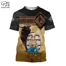 Load image into Gallery viewer, Rodeo Bull Riding Cowboy 3DPrint Casual Streetwear T-Shirts