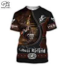Load image into Gallery viewer, Rodeo Bull Riding Cowboy 3DPrint Casual Streetwear T-Shirts
