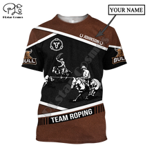Load image into Gallery viewer, Rodeo Bull Riding Cowboy 3DPrint Casual Streetwear T-Shirts