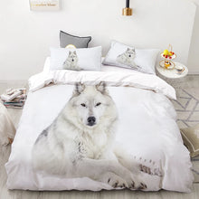 Load image into Gallery viewer, 3PCS Wolf Tiger Lion Animal Pattern Bedding Set
