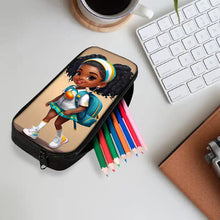 Load image into Gallery viewer, Stylish Two-Piece Set Cute African Girl Printed Backpack
