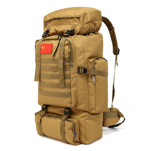 Military Tactics Backpack Waterproof 70L Large Capacity Men Backpack